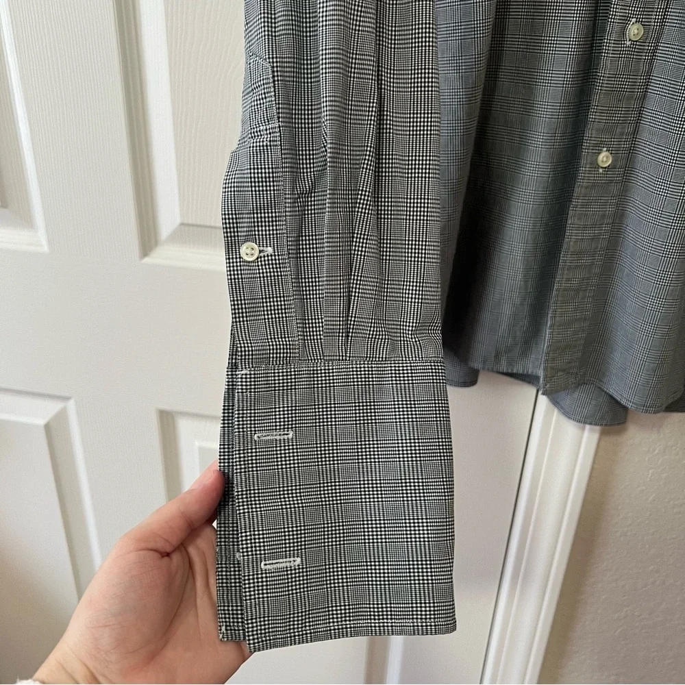 Polo Ralph Lauren Estate Custom Fit Gray Check Dress Shirt Size 16.5 / 42